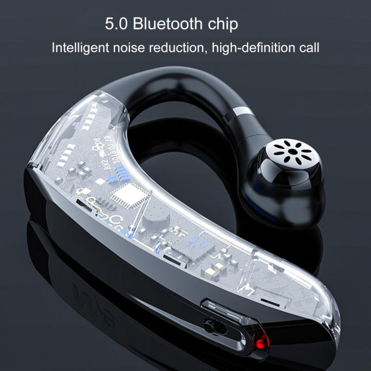 Écouteurs Bluetooth 5.0 universels DS800, style sport, sans fil, avec boîtier de chargement (noir et rouge)